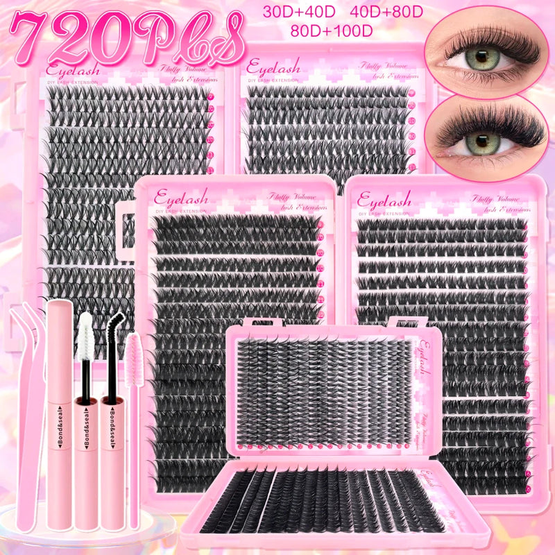 Cluster Lash Extension Kit