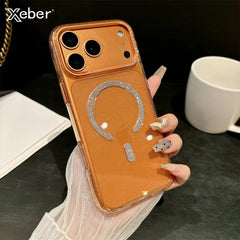 Luxury Diamond Glitter For Magsafe Case For iPhone