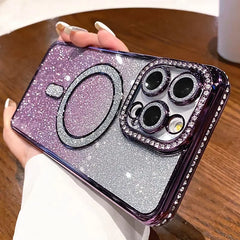Luxury Gradient Diamond Magsafe Case For iPhone