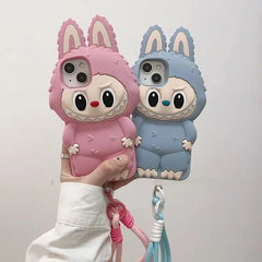 3D Cartoon Kawaii LaBuBu Monster Soft Silicone Phone Case