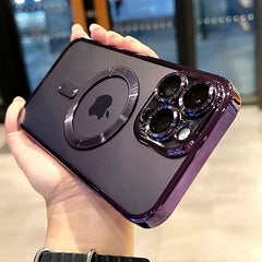 Luxury Transparent Magsafe Wireless Charging Phone Case
