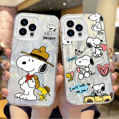 New Snoopy Dog Cute Cartoon Gradient Phone Case
