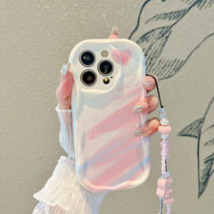 Flower Bracelet Wrist Strap Back Cover Chain Accessory For iPhone