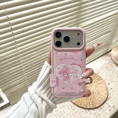 Cute Cartoon Strawberry Bow Rabbit Phone Case For iPhone