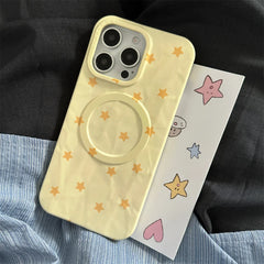 Fashion Wrinkle Texture Plaid Pattern Magnetic Phone Case For iPhone