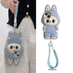 3D Cartoon Kawaii Monster Rabbit Soft Silicone Phone Case For iPhone