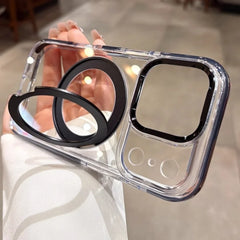 Luxury Plating Ultra Thin Clear For Magsafe Bracket Case for iPhone