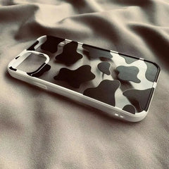 Cute Cow Print Silicone Phone Case
