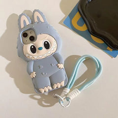 3D Cartoon Kawaii Monster Rabbit Soft Silicone Phone Case For iPhone