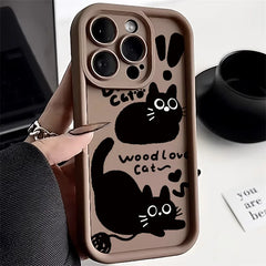 Black Cat Phone Case