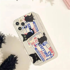 Doodle Angry Cat Phone Case