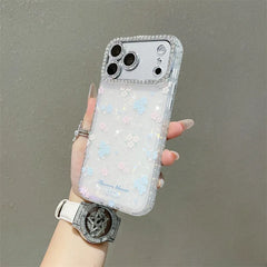 Luxury Bowknot Flowers Shell Pattern Phone Case For iPhone