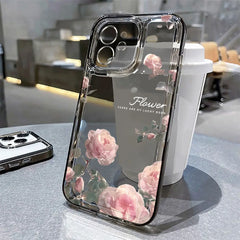 Lotus Flower Transparent Phone Case For iPhone