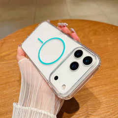 For magsafe Wireless Charge Acrylic Phone Case For iPhone